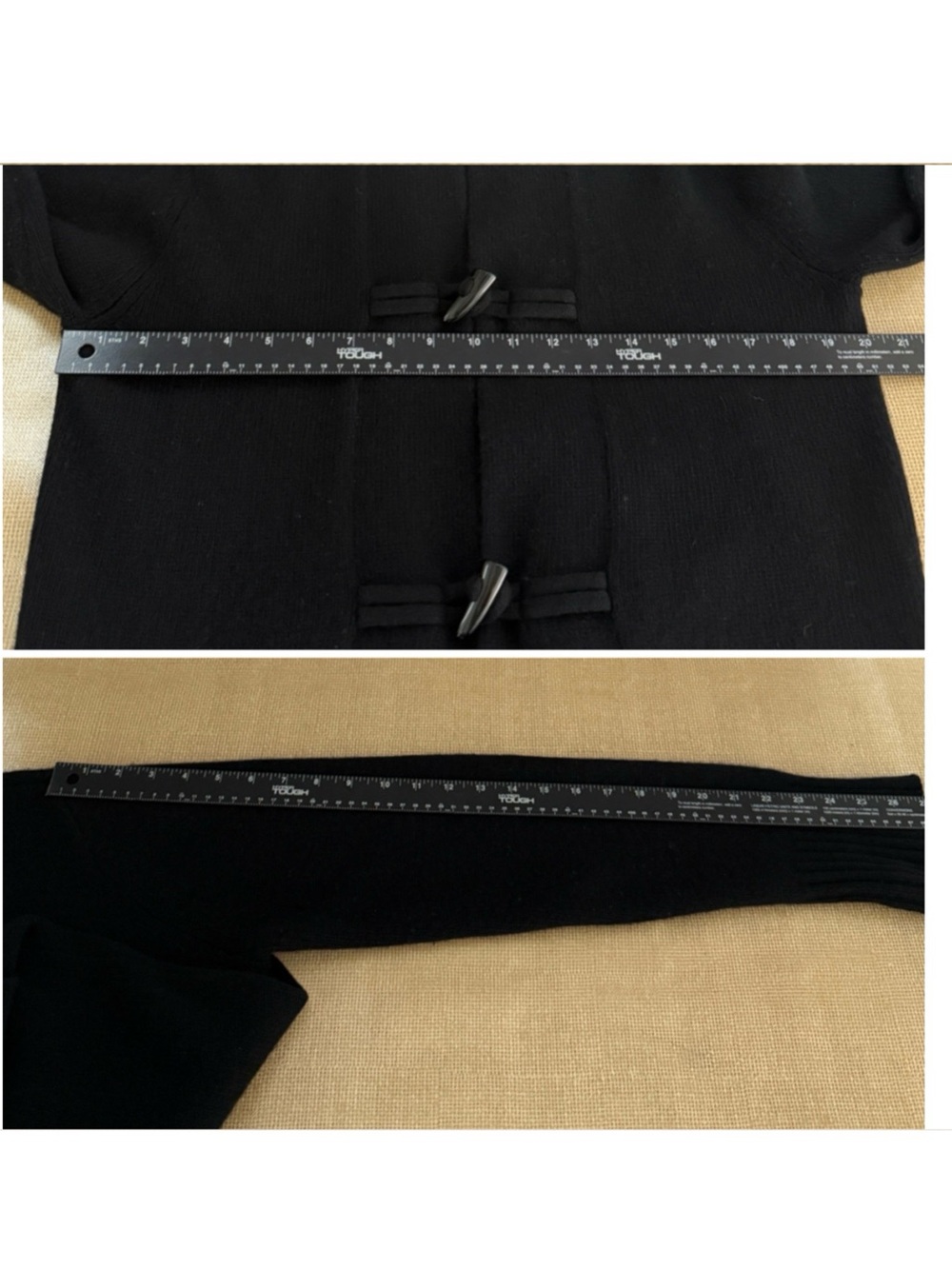 Ralph Lauren Wool Cashmere Long Cardigan Toggle Button Quiet Luxury Preppy Polo - Picture 10 of 14